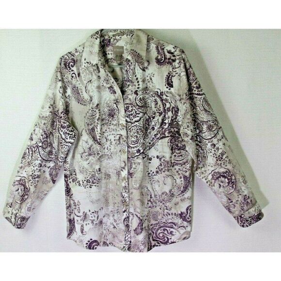 Chico's 2 Wrinkle Resistant Shirt - Picture 1 of 6